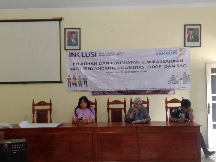 PELATIHAN DAN PENGUATAN KEWIRAUSAHAAN BAGI PENYANDANG DISABILITAS , ODDP, DAN SHG