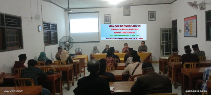 PELAKSANAAN PENGISIAN PERANGKAT DESA FORMASI SEKRETARIS DESA DESA GROGOLBENINGSARI 02