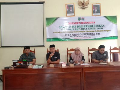 MUSRENBANGDES (Sosialisasi dan Pembentukan Tim Pokja RKP_Desa Tahun 2026)