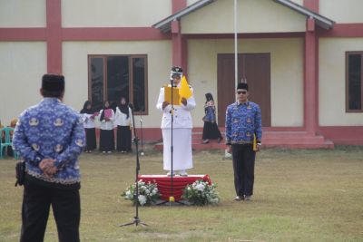 Upacara Peringatan HUT ke-81 Kemerdekaan RI di Desa Grogolbeningsari Berlangsung Khidmat
