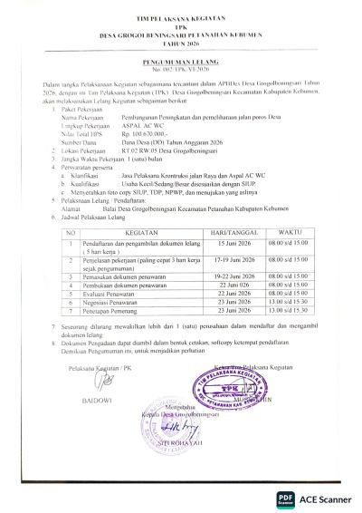 Pengadaan Barang dan Jasa