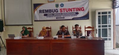 Pemerintah Desa Grogolbeningsari Gelar Rembug Stunting, Perkuat Sinergi Menuju Desa Bebas Stunting